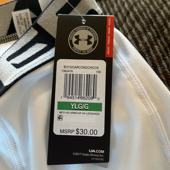 Boys yl tights 3/4 length - Picture 4 of 6